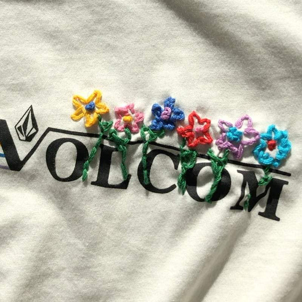 How To: Embroidered T-Shirt Tutorial - Volcom Holi-D.I.Y.'s
