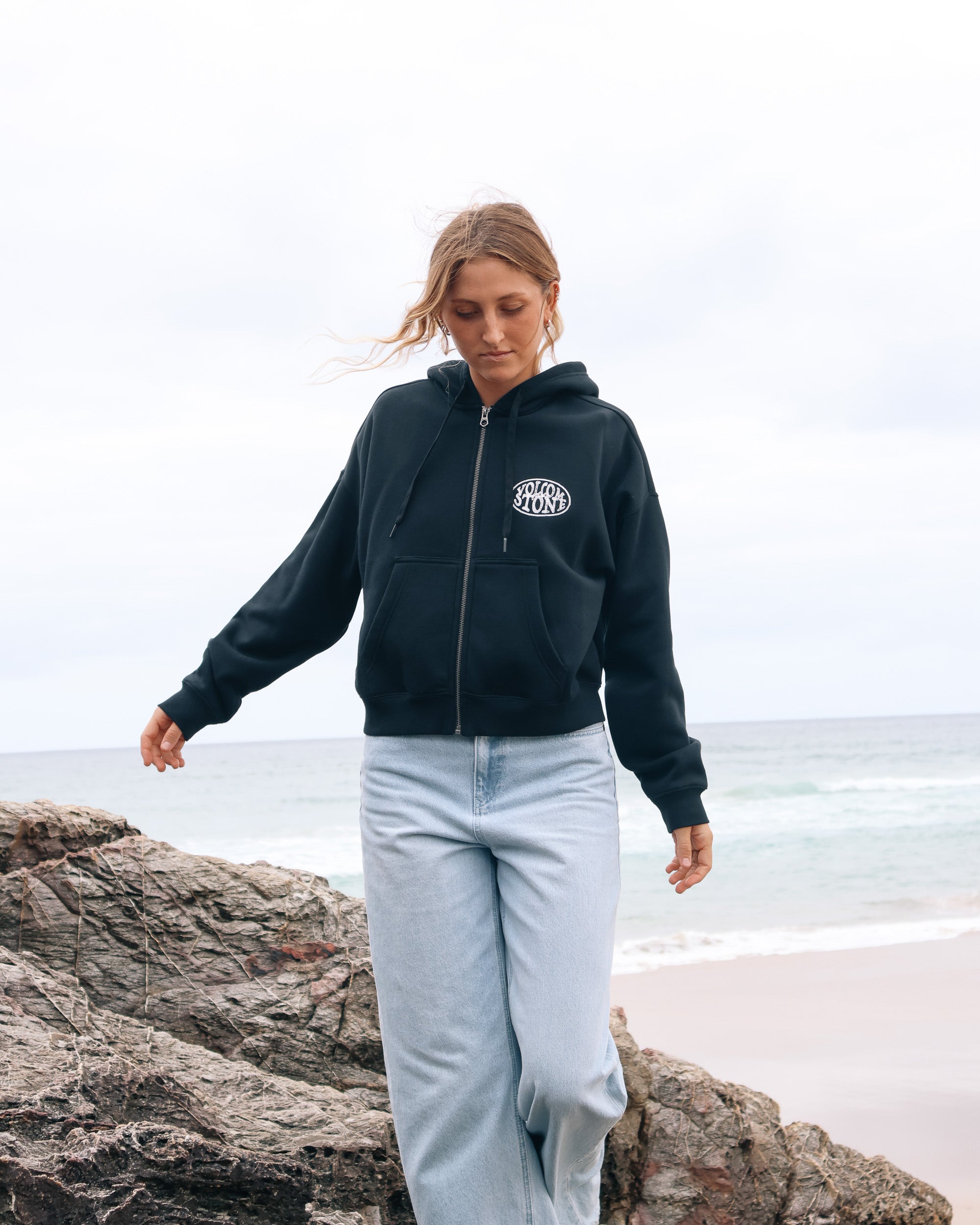 Womens Get Up Zip Up Hoodie