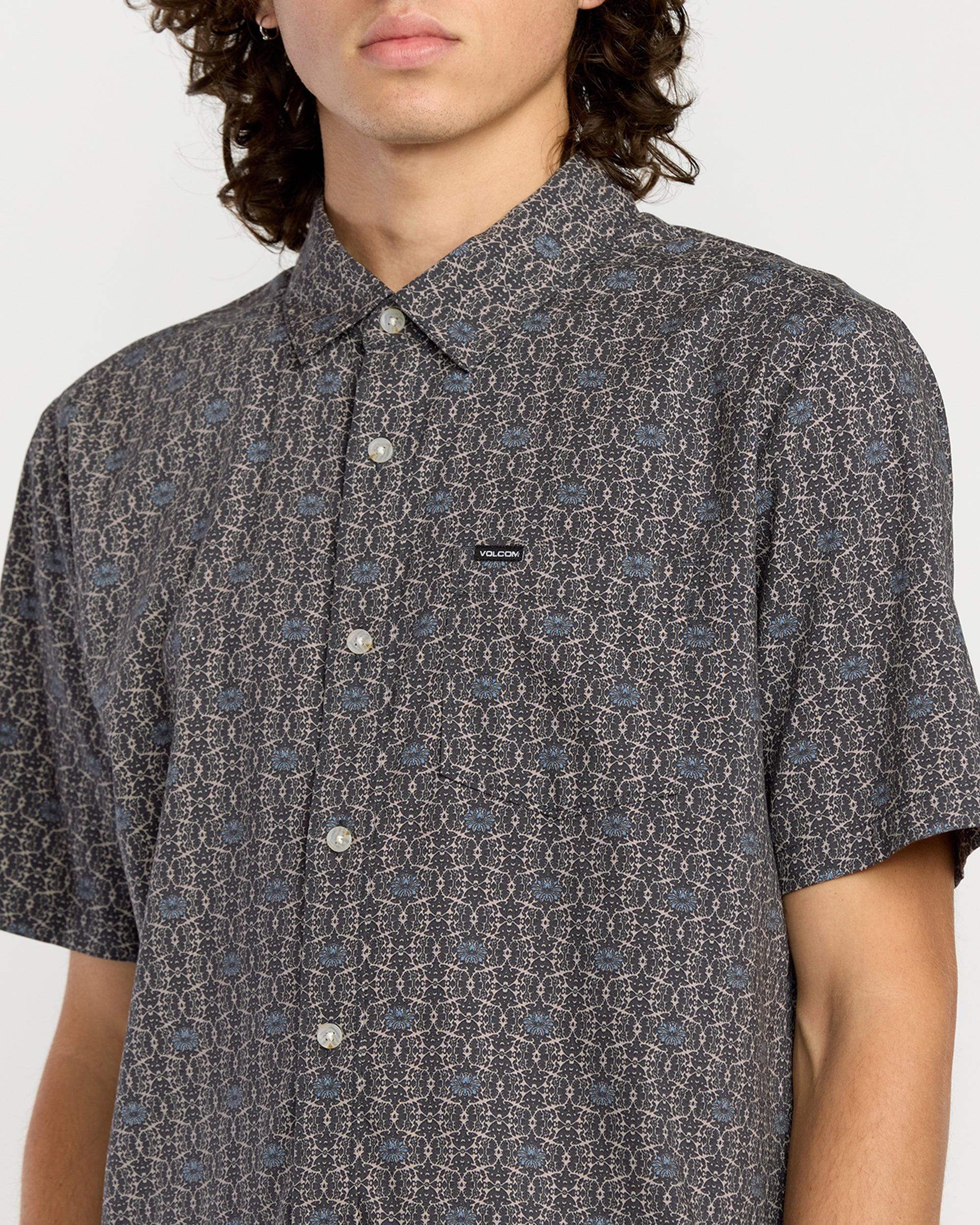 Mens Scaler Stone Woven Short Sleeve Shirt