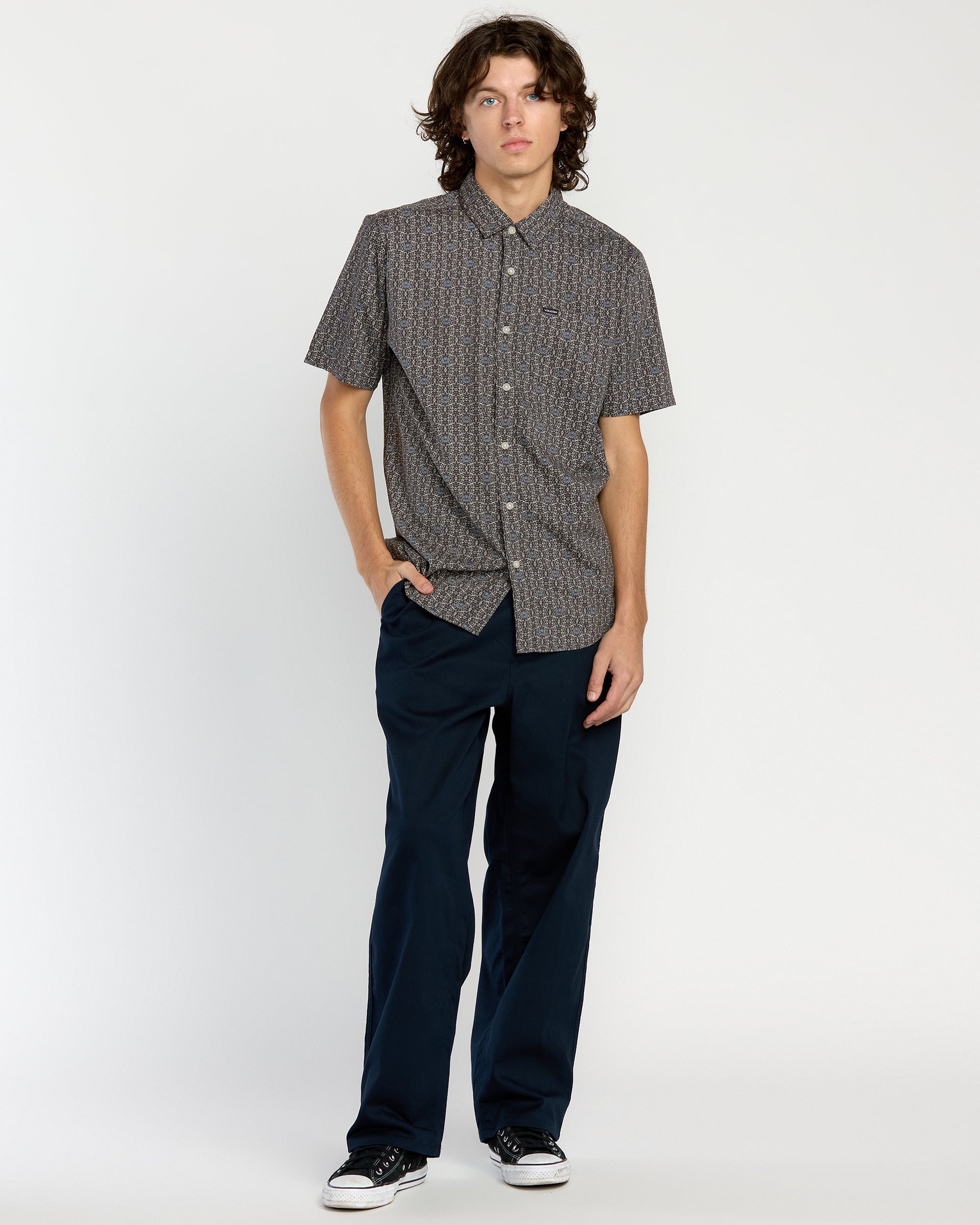 Mens Scaler Stone Woven Short Sleeve Shirt