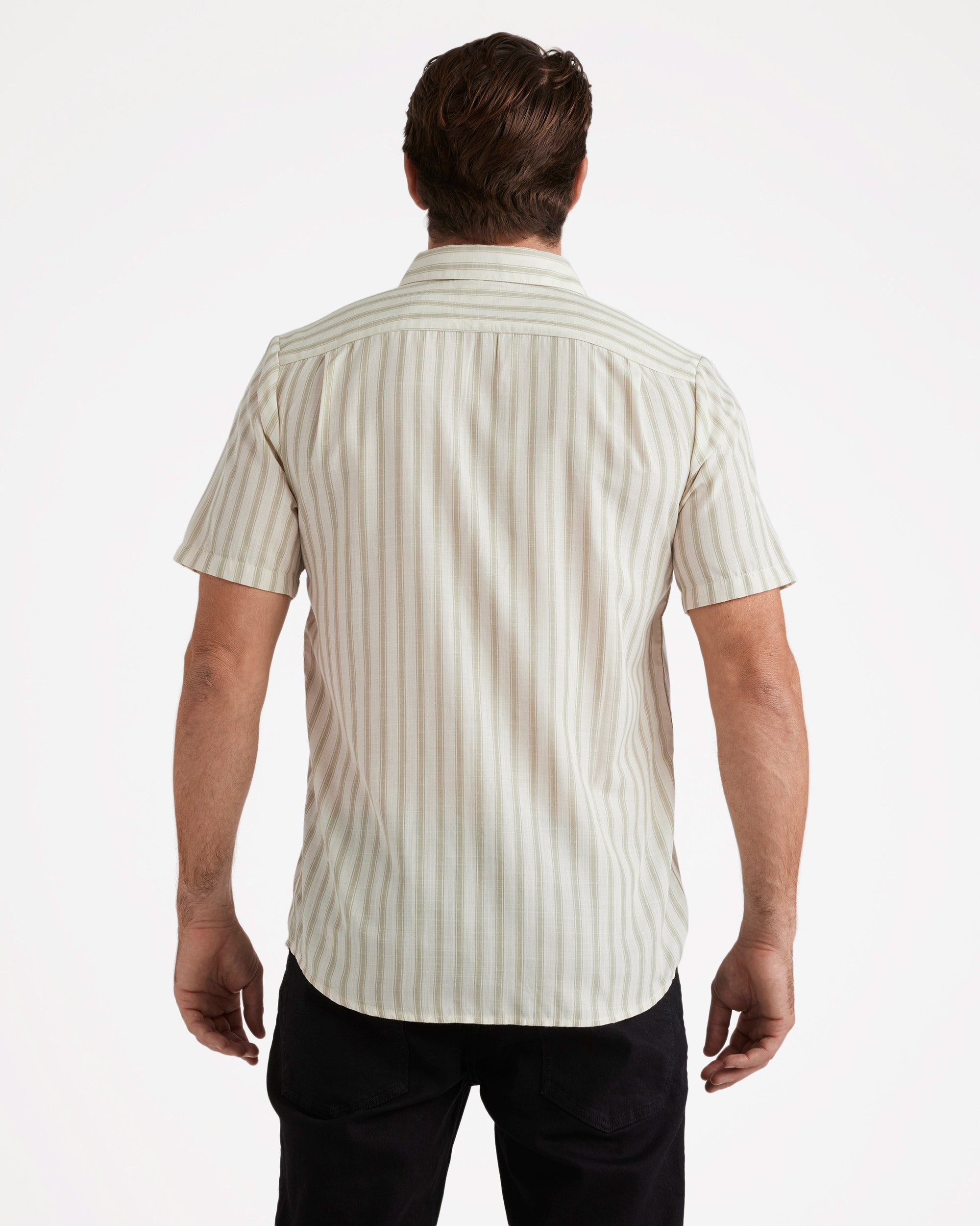 Arvostripe Women Short Sleeve Shirt