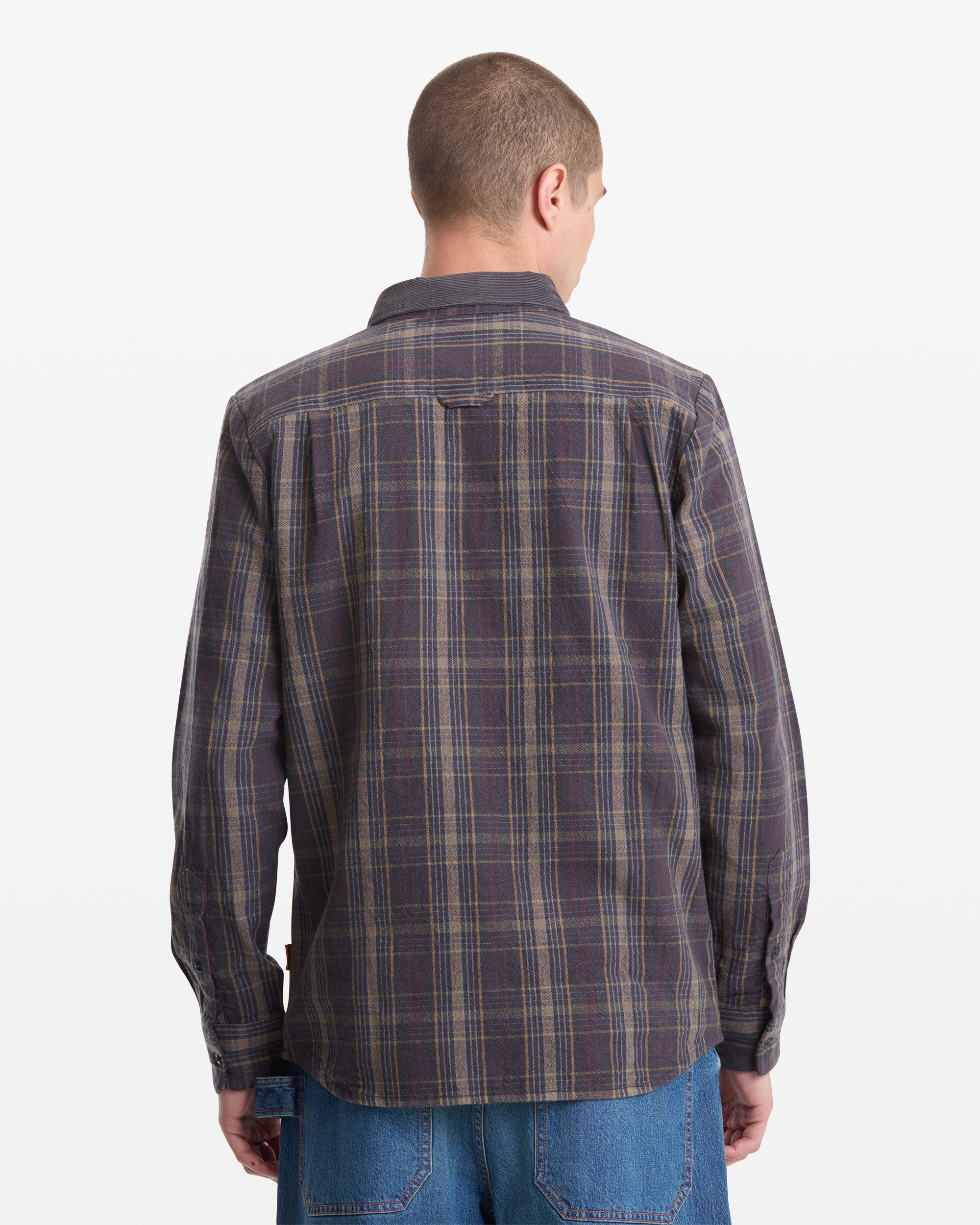 Mens Workwear Stonevise Plaid Long Sleeve Shirt