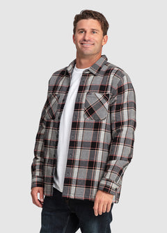 Brickstone Lined Flannel Long Sleeve Shirt - Dirty White