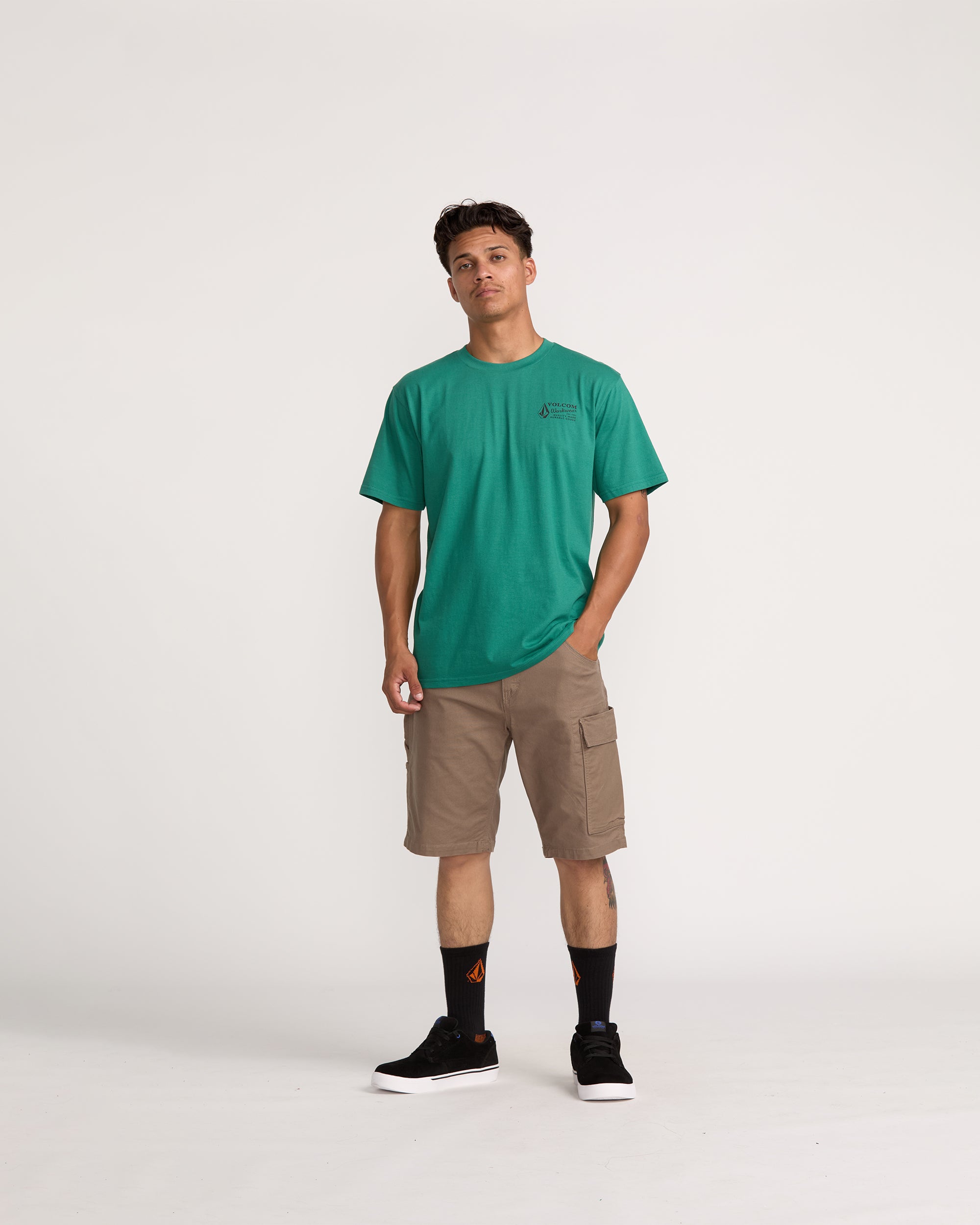 Mens Volcom Workwear Caliper II Work Short 20"