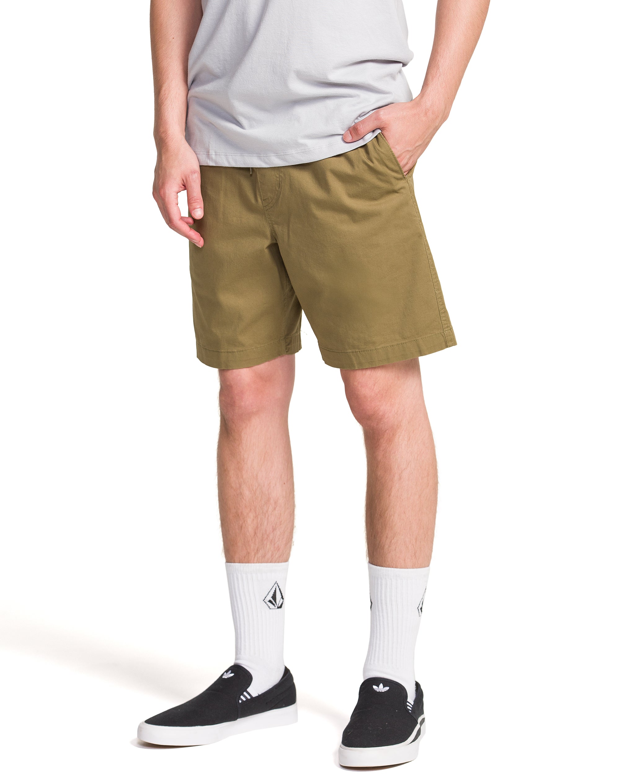Road Trip Elastic Waist Stretch Short
