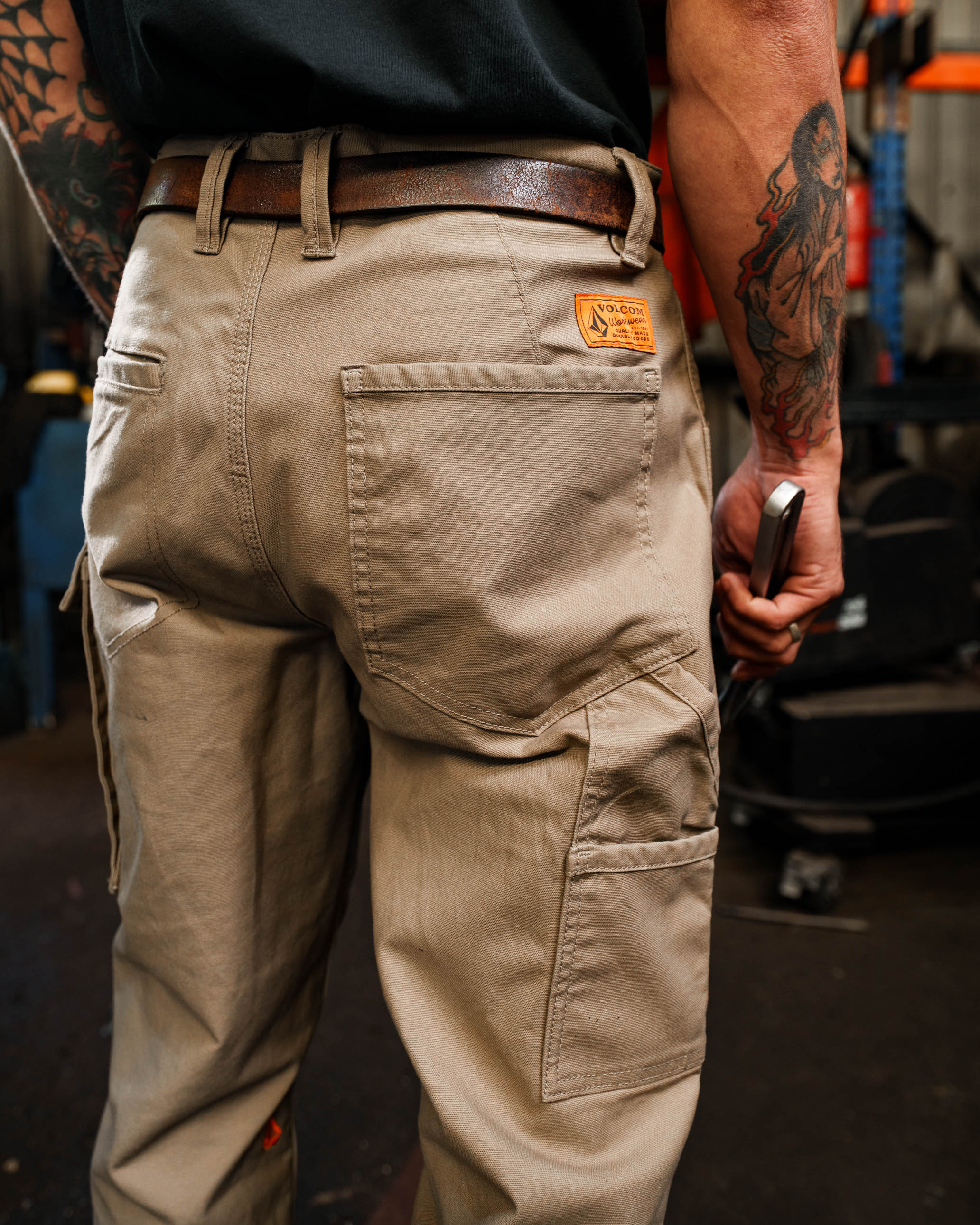 Mens Volcom Workwear Caliper Relaxed Work Pant