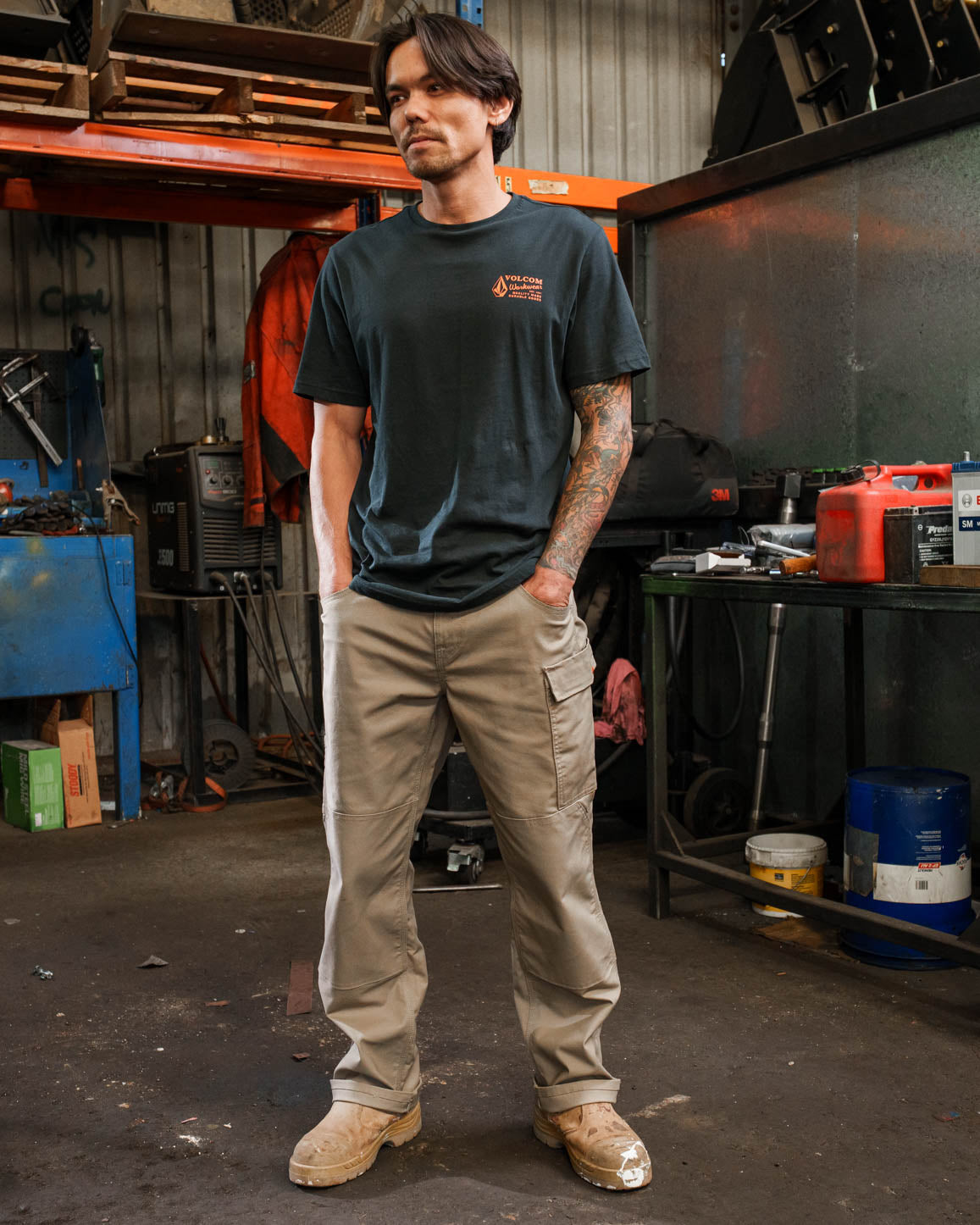 Mens Volcom Workwear T-Shirt