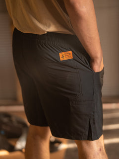 Volcom Workwear Rack Hybrid Elastic Waist Shorts - Black