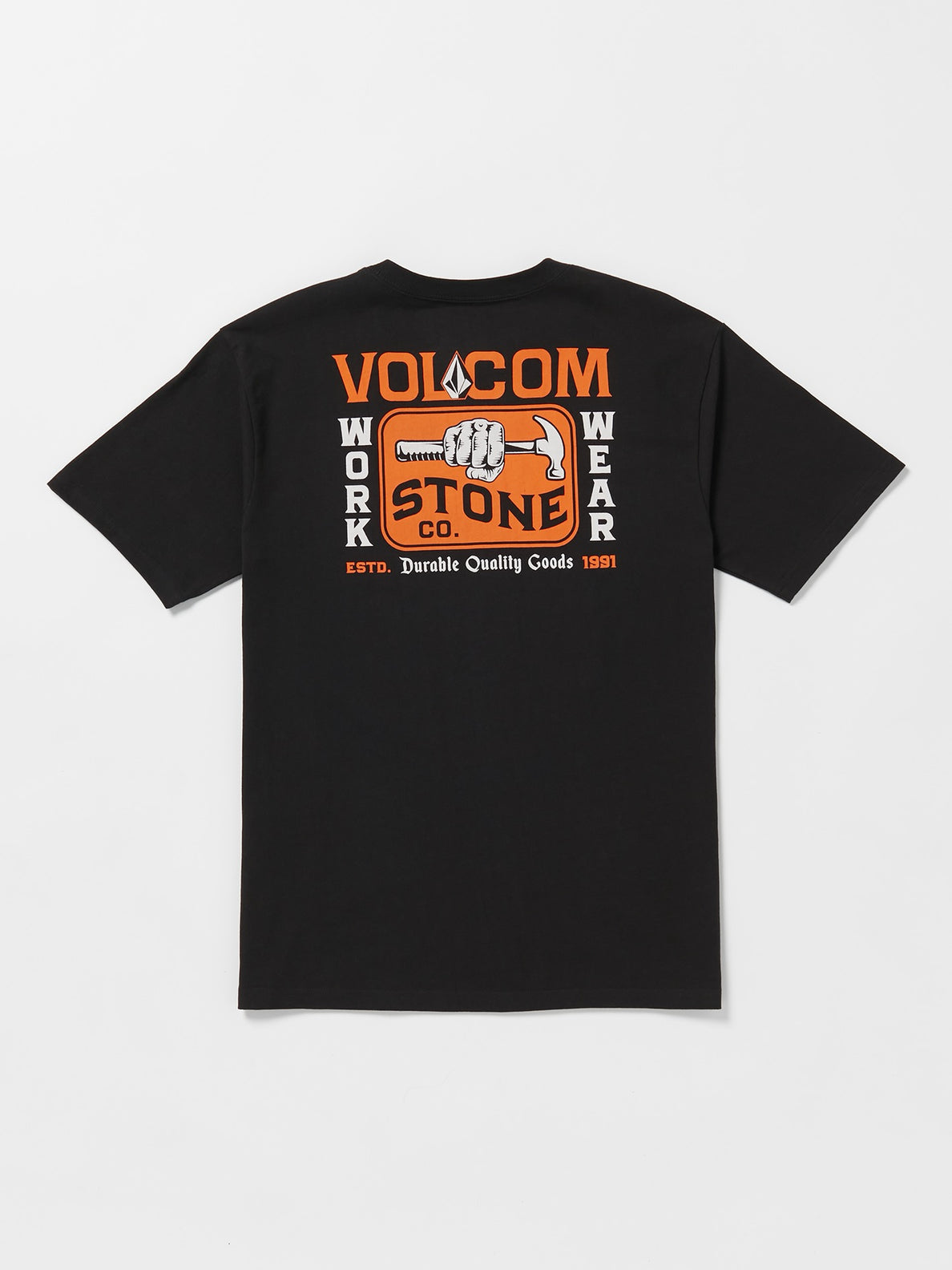 Volcom Workwear Nailed Short Sleeve T-Shirt - Black