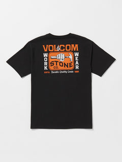 Volcom Workwear Nailed Short Sleeve T-Shirt - Black
