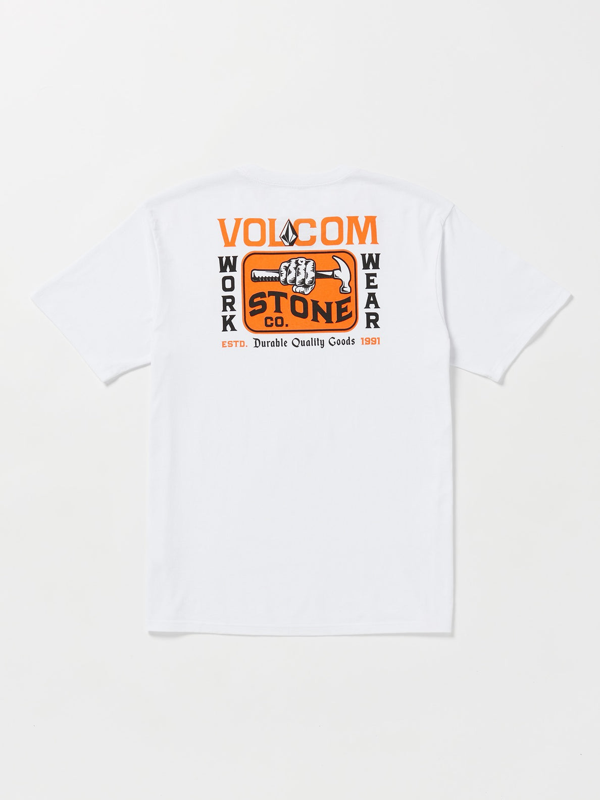 Volcom Workwear Nailed Short Sleeve T-Shirt - White