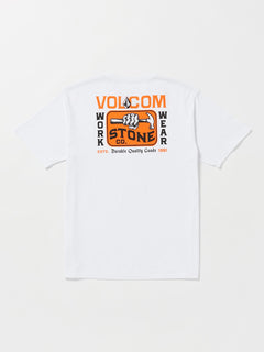 Volcom Workwear Nailed Short Sleeve T-Shirt - White