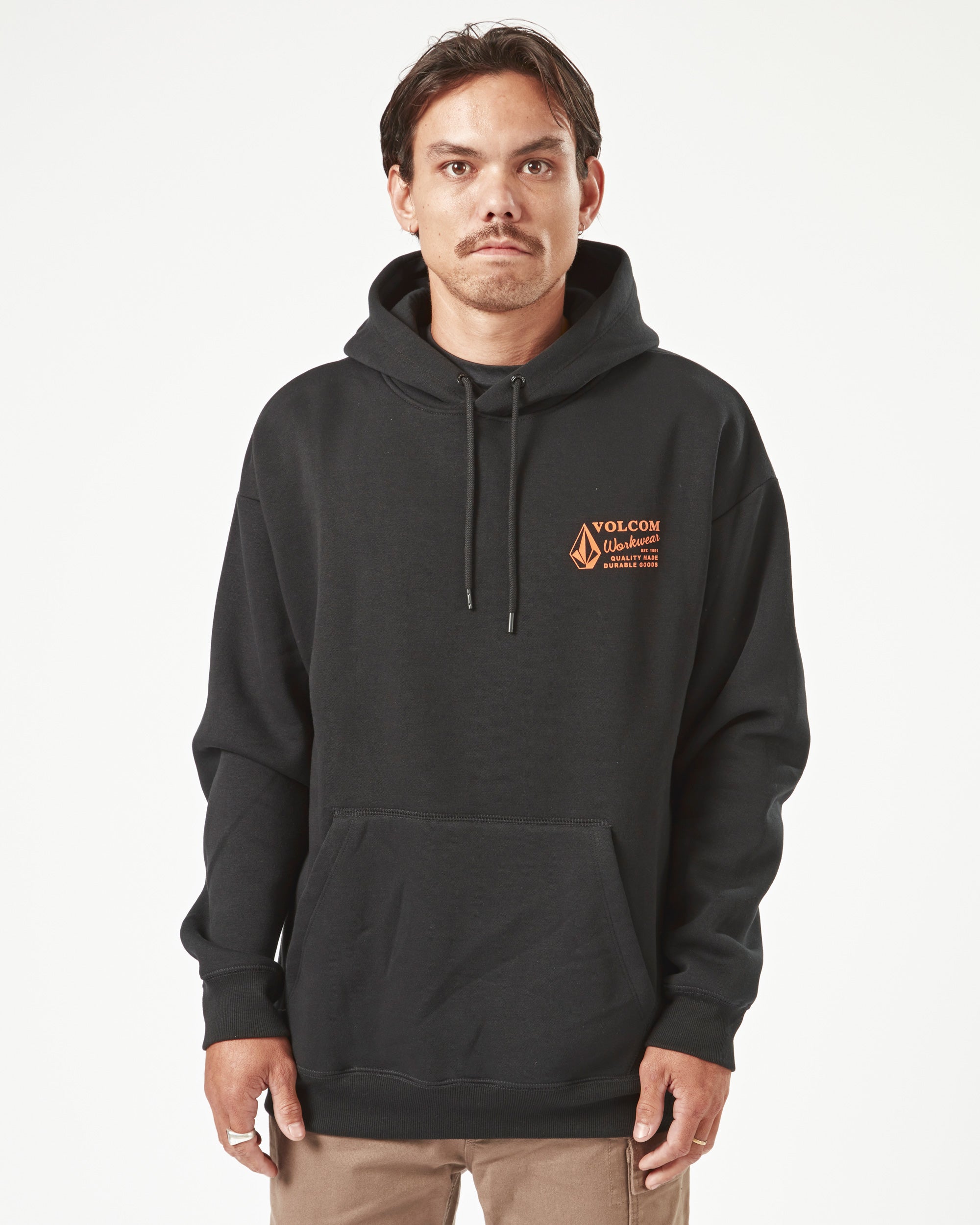 Mens Volcom Workwear Pullover Fleece