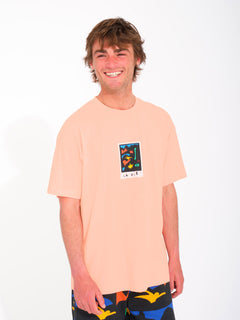 Featured Artist Arthur Longo 3 Lse Short Sleeve T-Shirt - Salmon