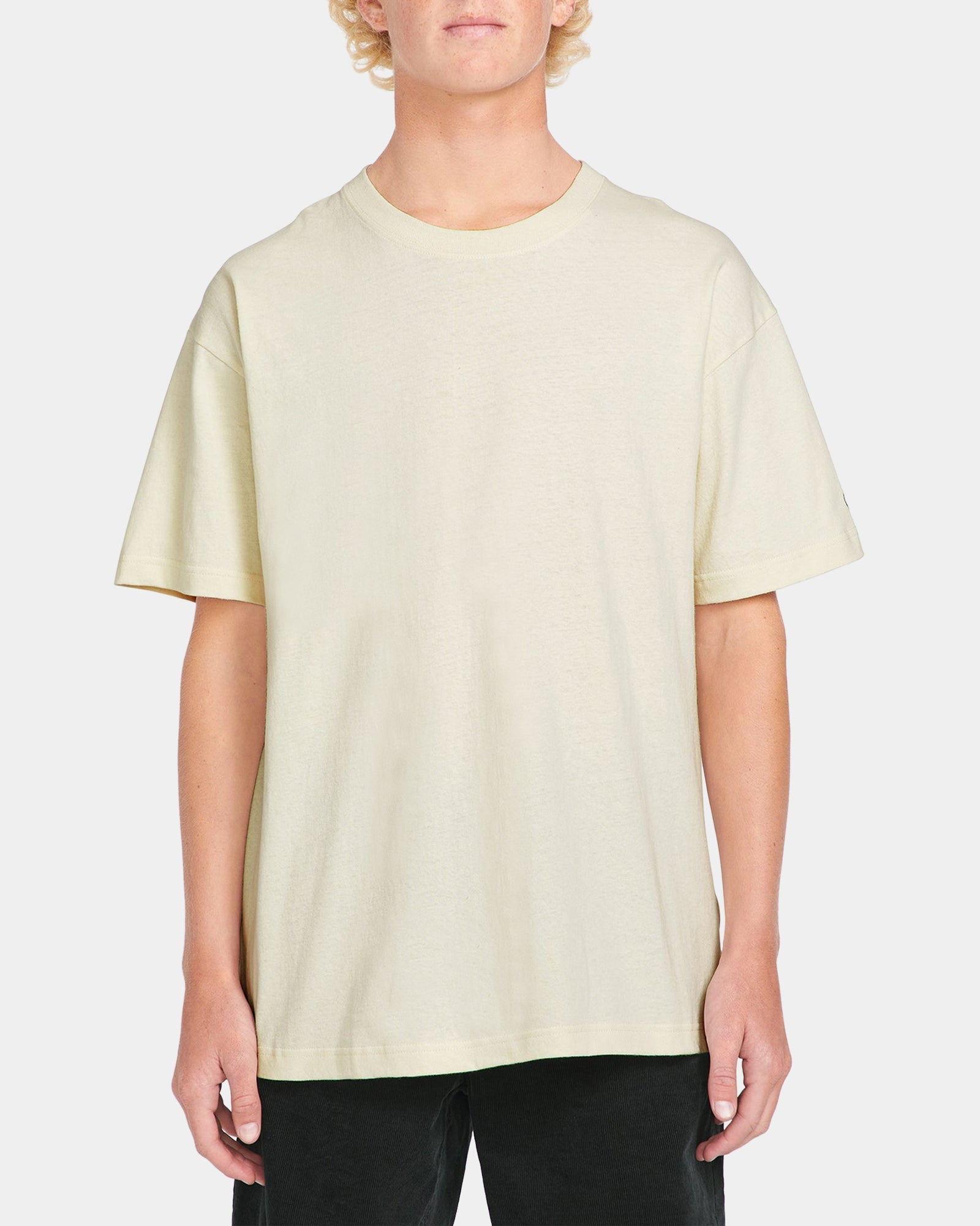 Mens Solid Loose T-Shirt