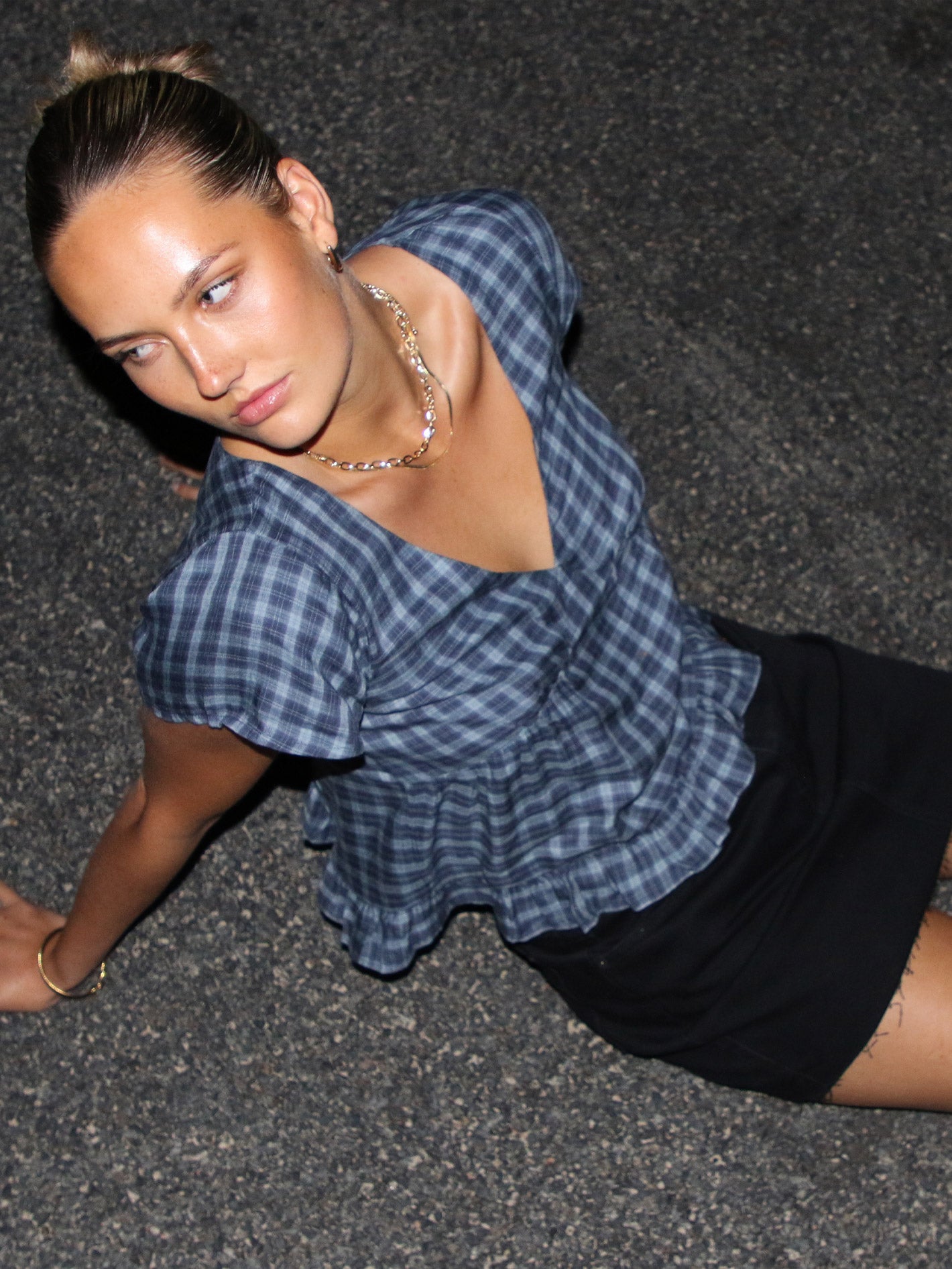 Dropping In Skirt