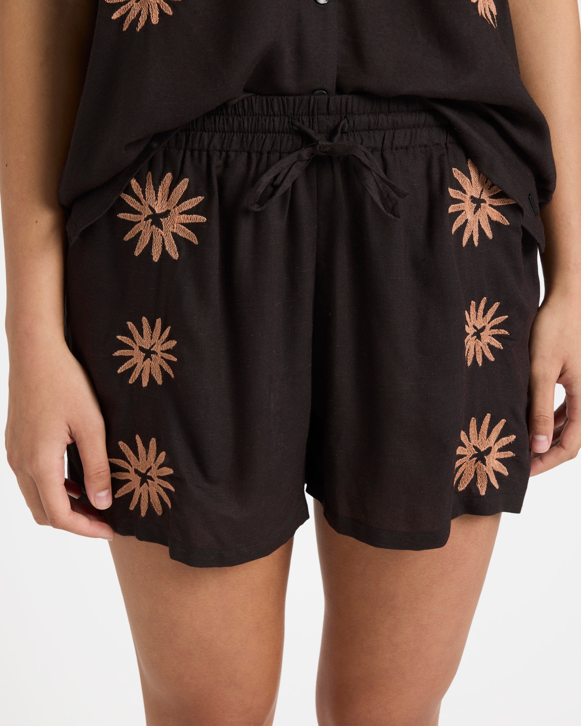 Womens Florez Elastic Waist Shorts