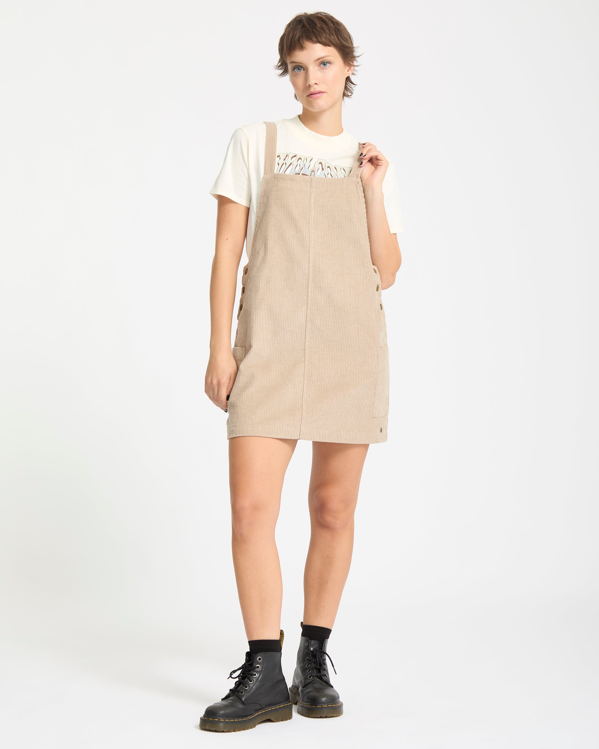 Womens Power Cord Midi Dress Volcom Womens Power Cord Midi Dress Volcom