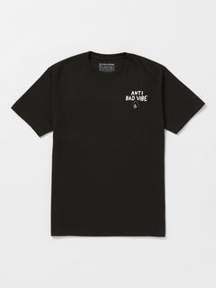 Boys Youth Vibes Short Sleeve T-Shirt - Black