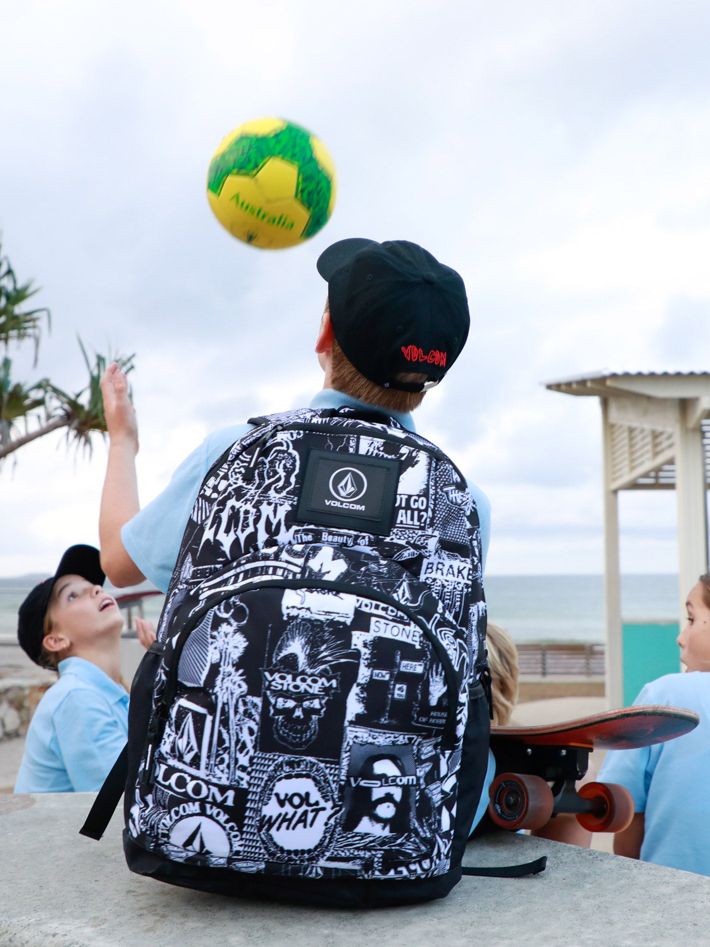 STONE ATTACK BK PK BLACK WHITE – Volcom