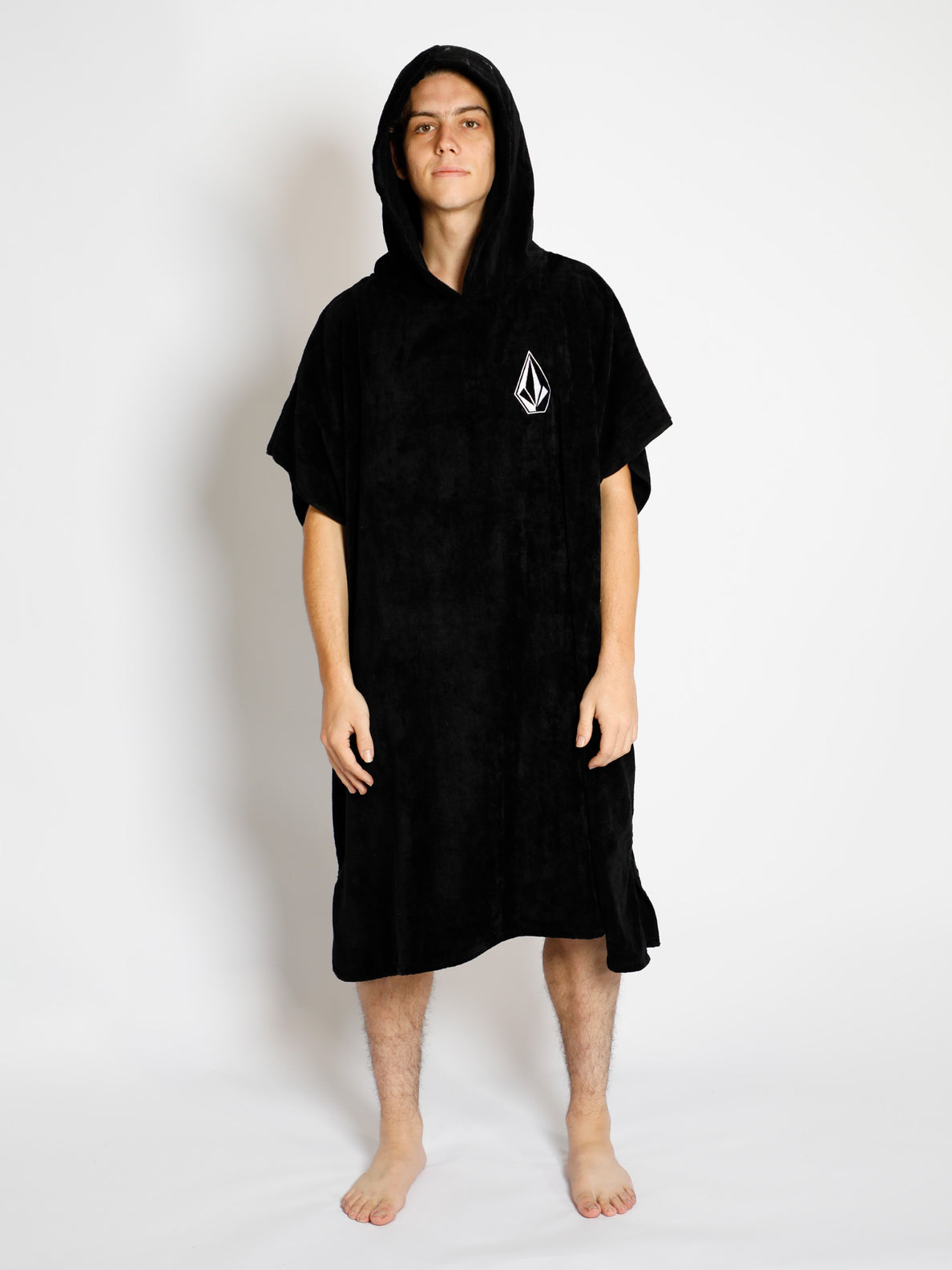Stone Hooded Towel - Black