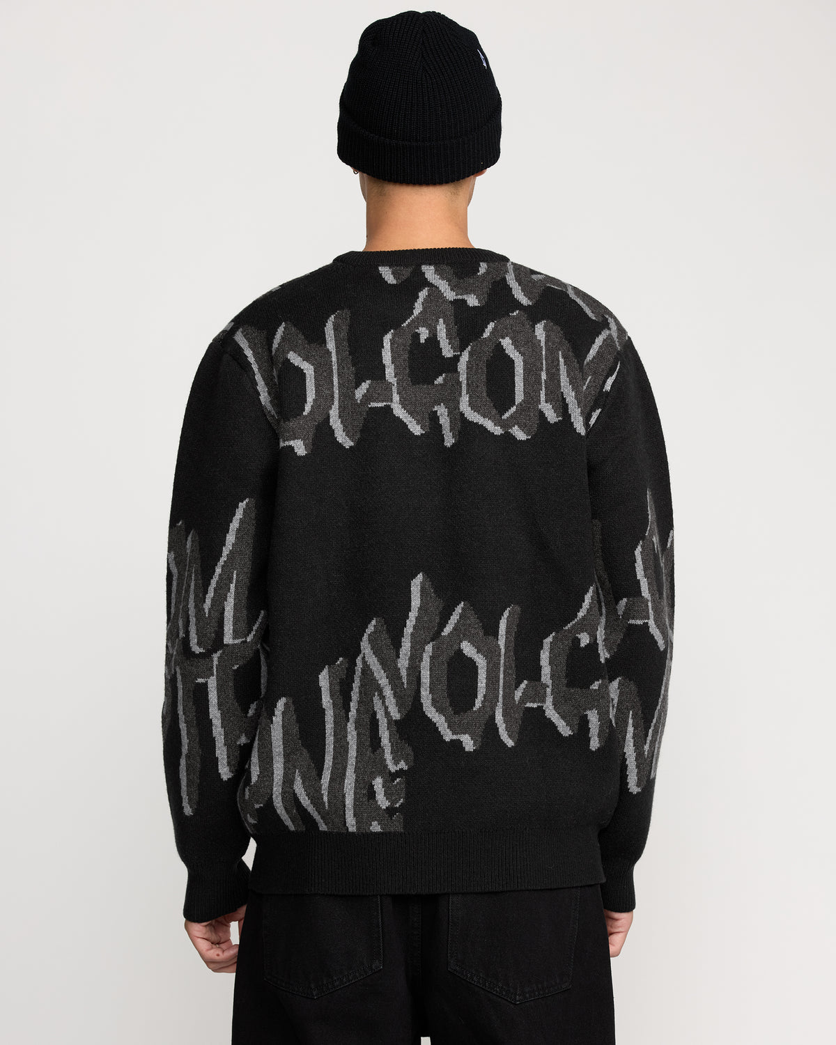Mens Stone Jacquard Sweater