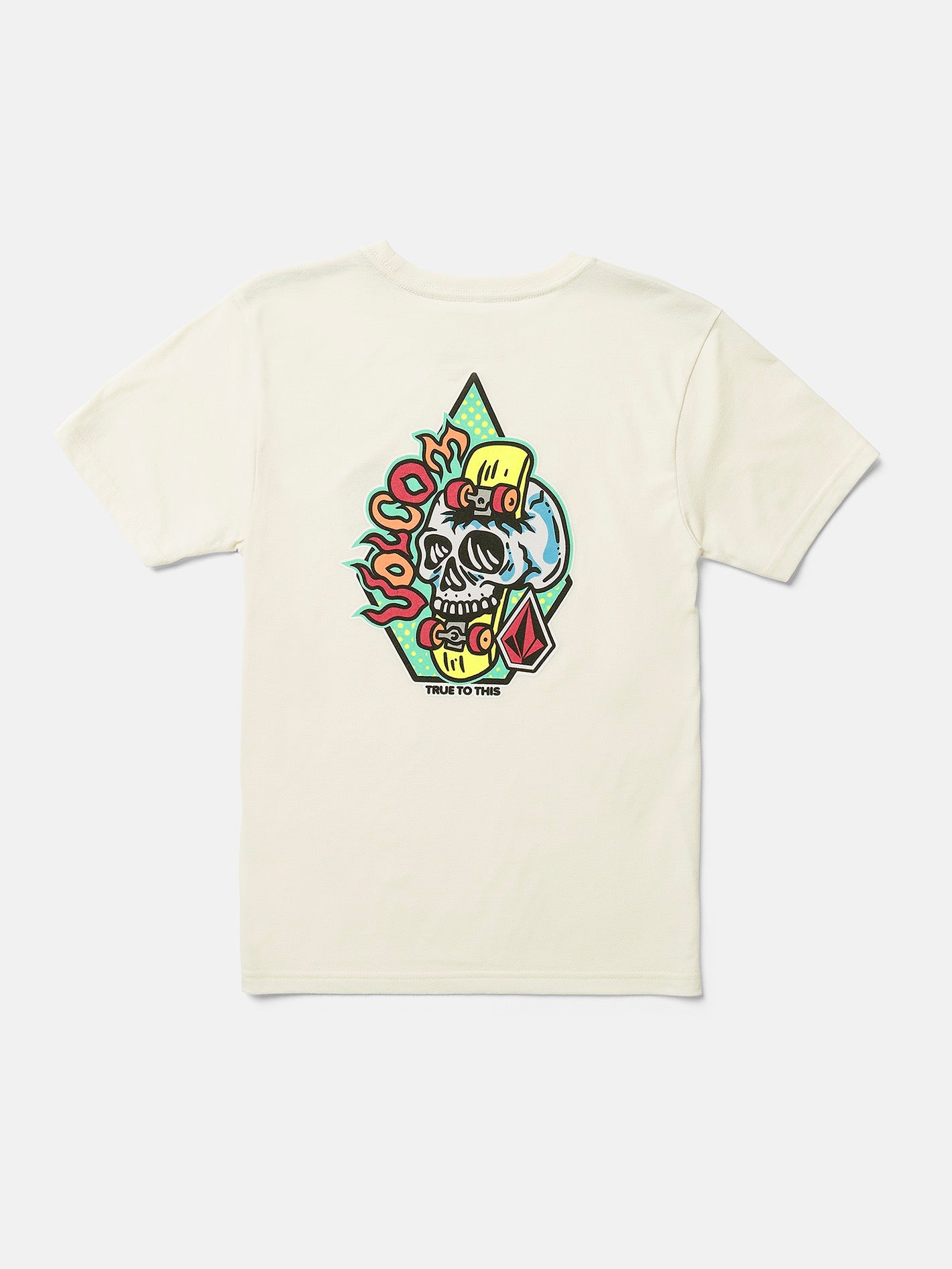 Little Youth Sticker Skull Short Sleeve T-Shirt