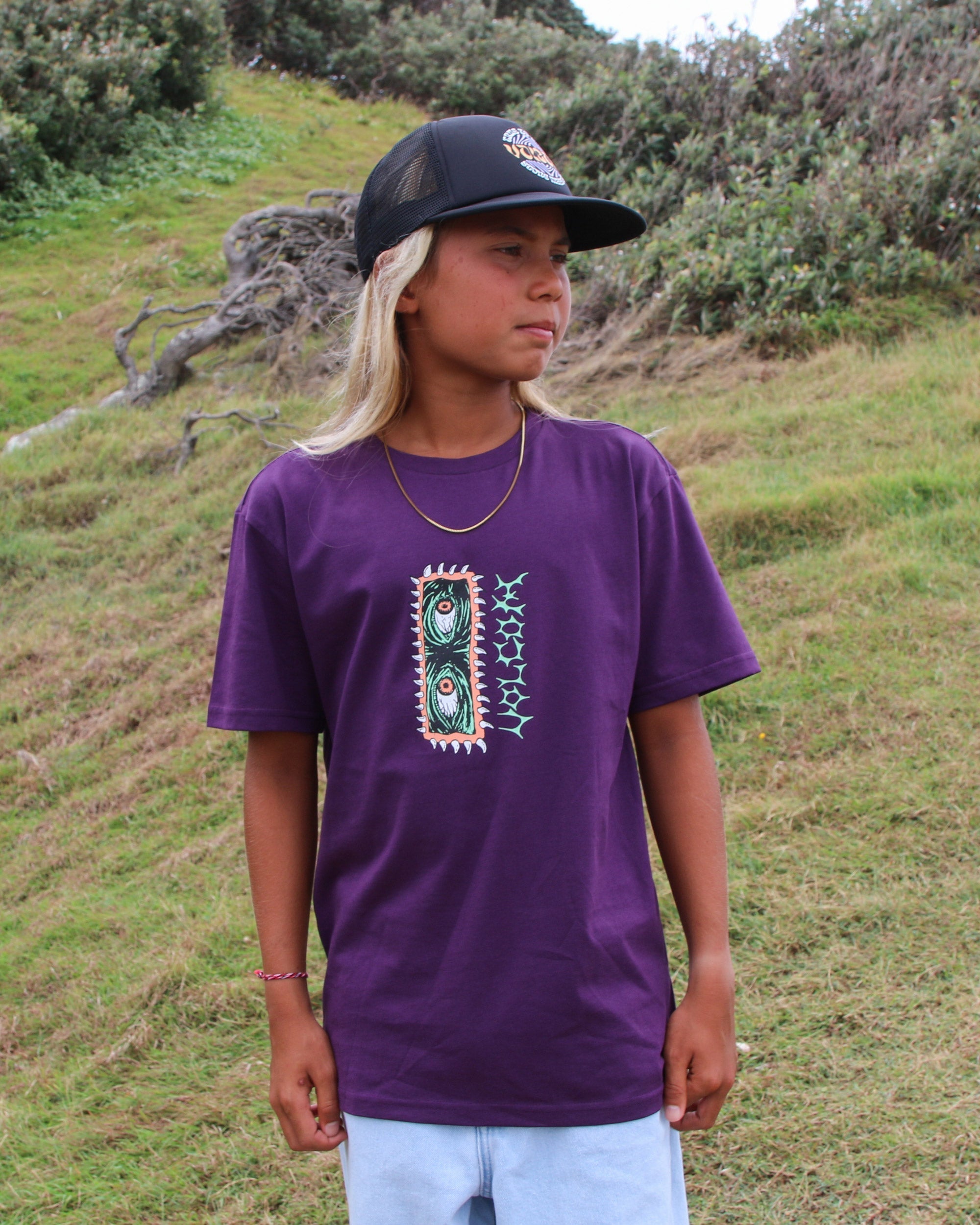 Big Youth Eye Rust Loose Short Sleeve Tee
