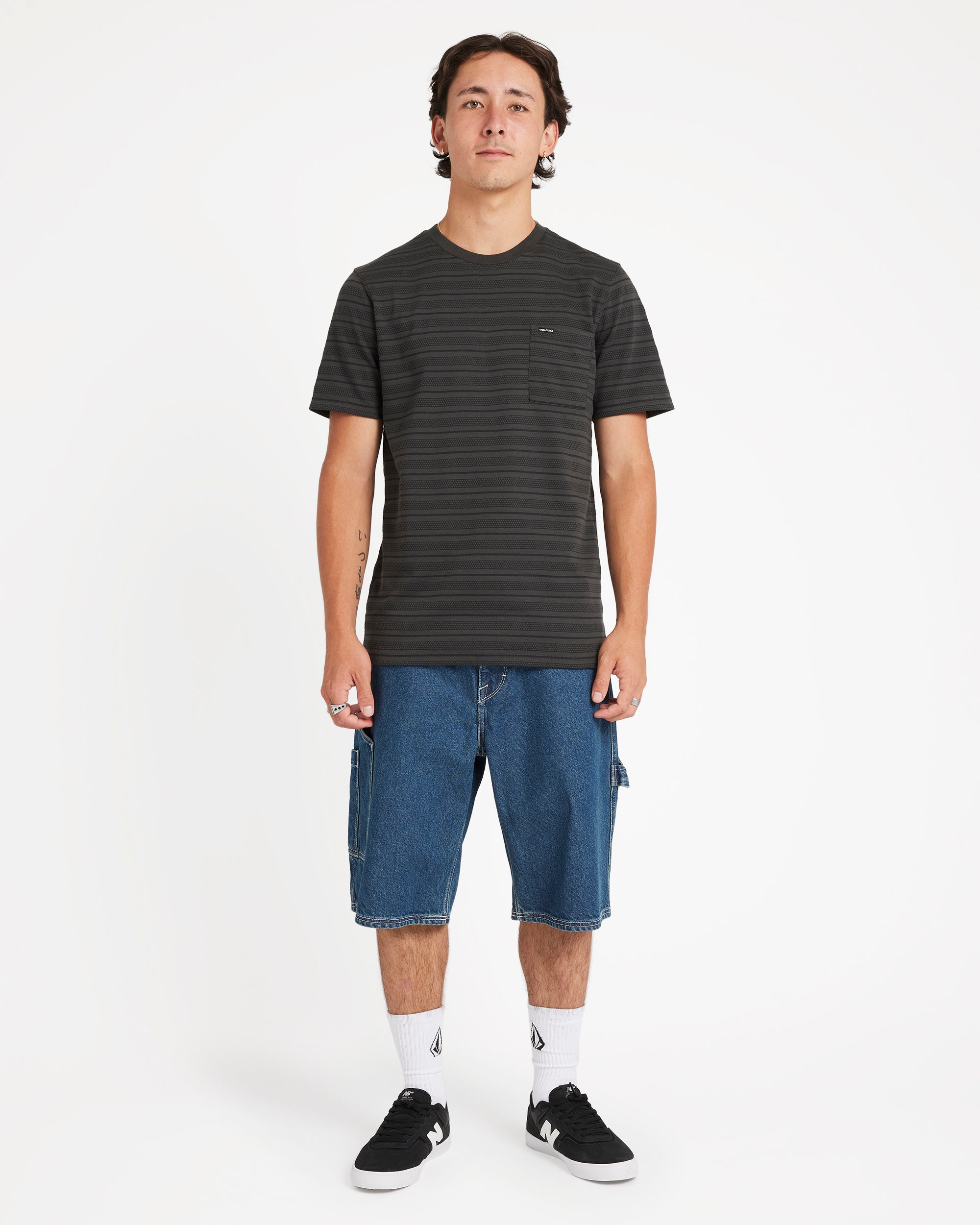 Dorture Crew Short Sleeve Knitted Top