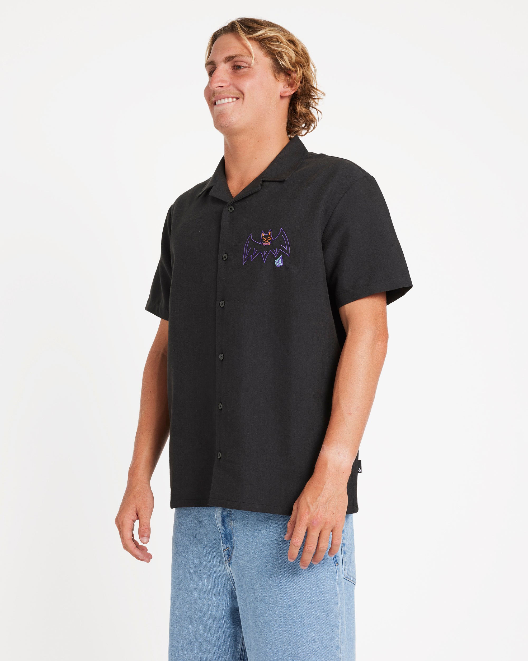 Featured Artist Ozzy Woven Short Sleeve Top