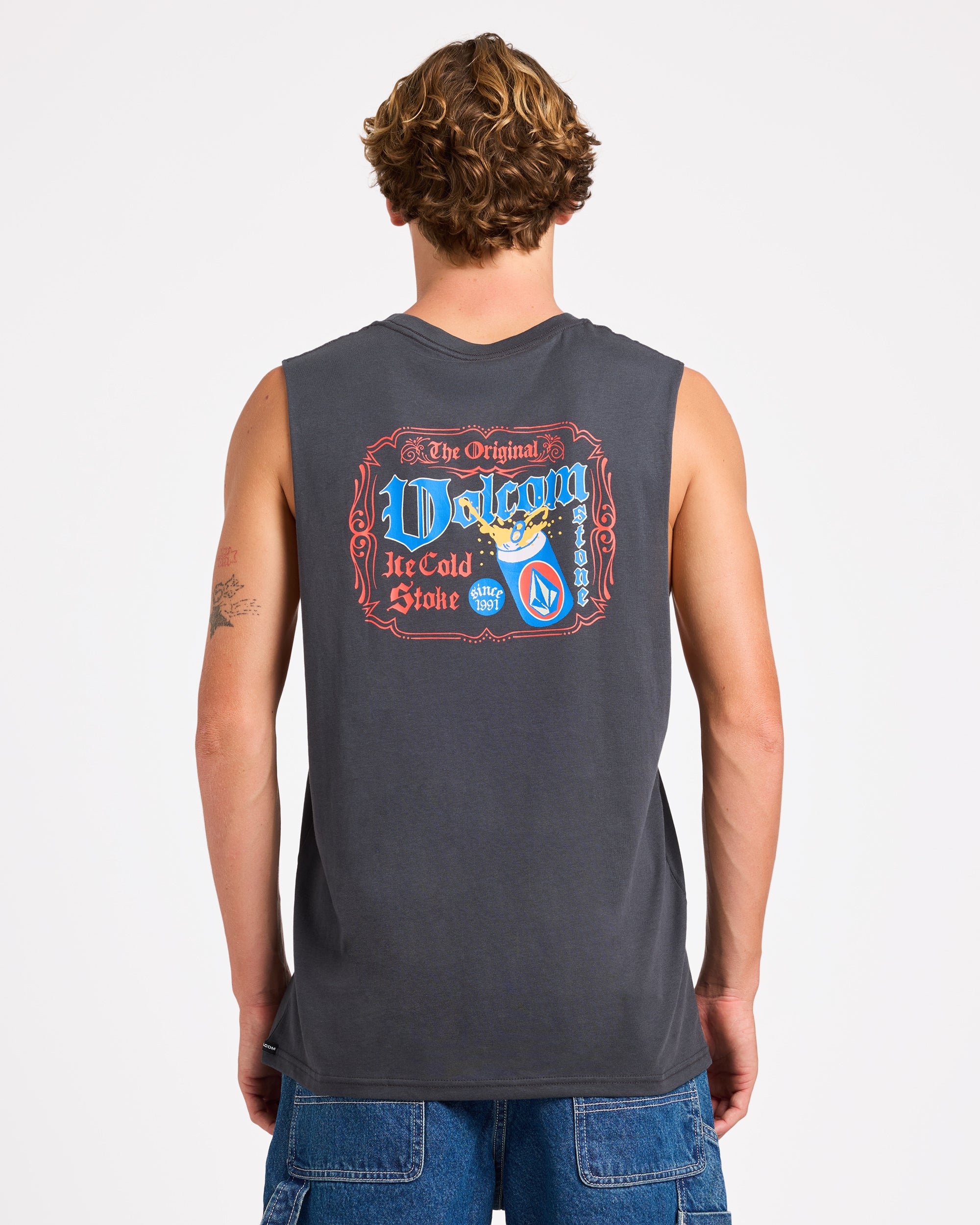Mens Ice Cold Stoke Muscle Tee