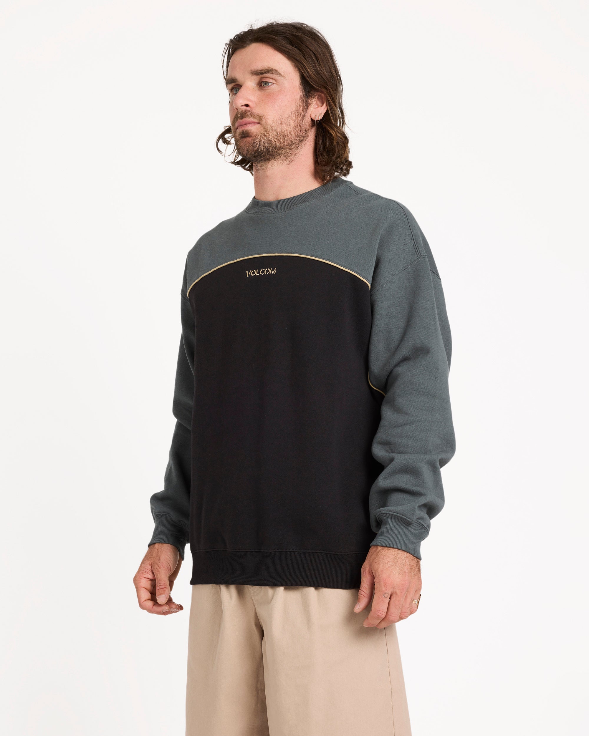 Mens 2k Stone Crew Neck