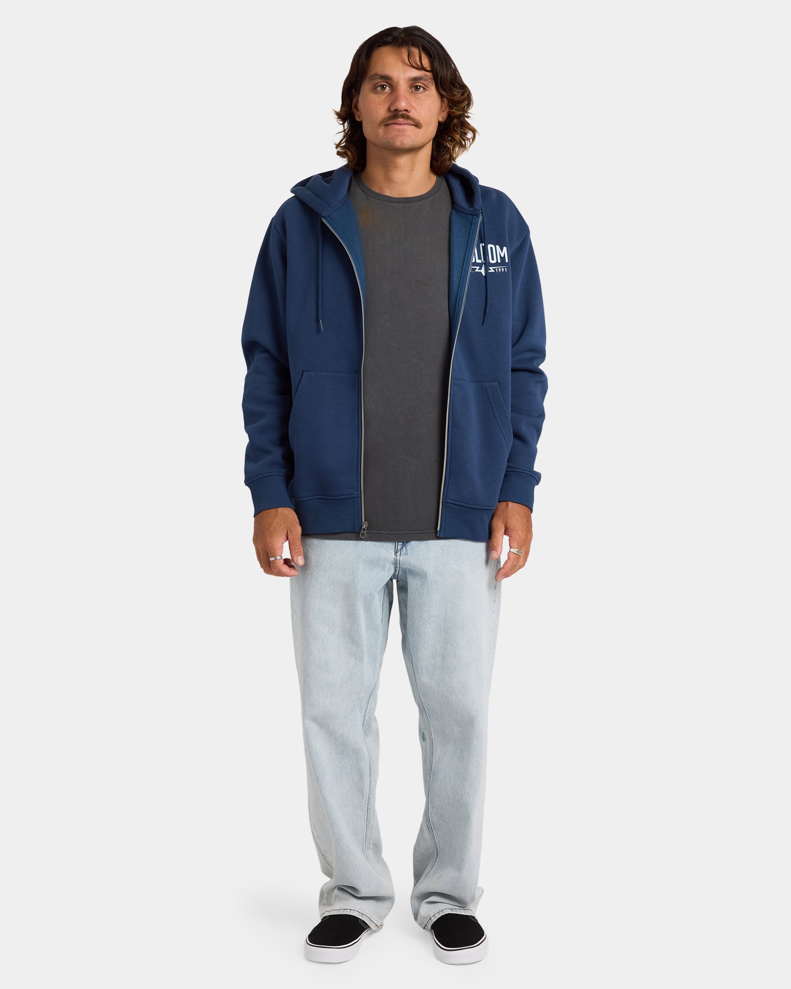 Mens Roundabout Zip Up Hoodie