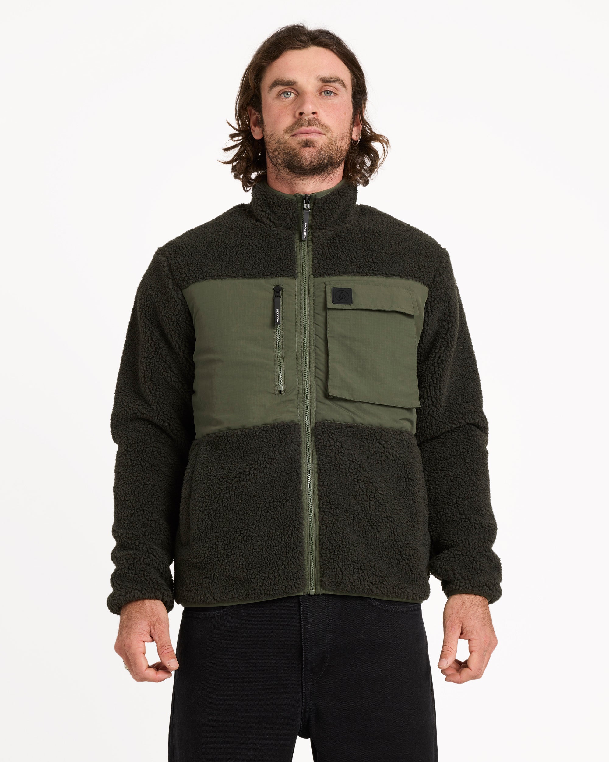 Mens Storm Stone Fleece Jacket – Volcom