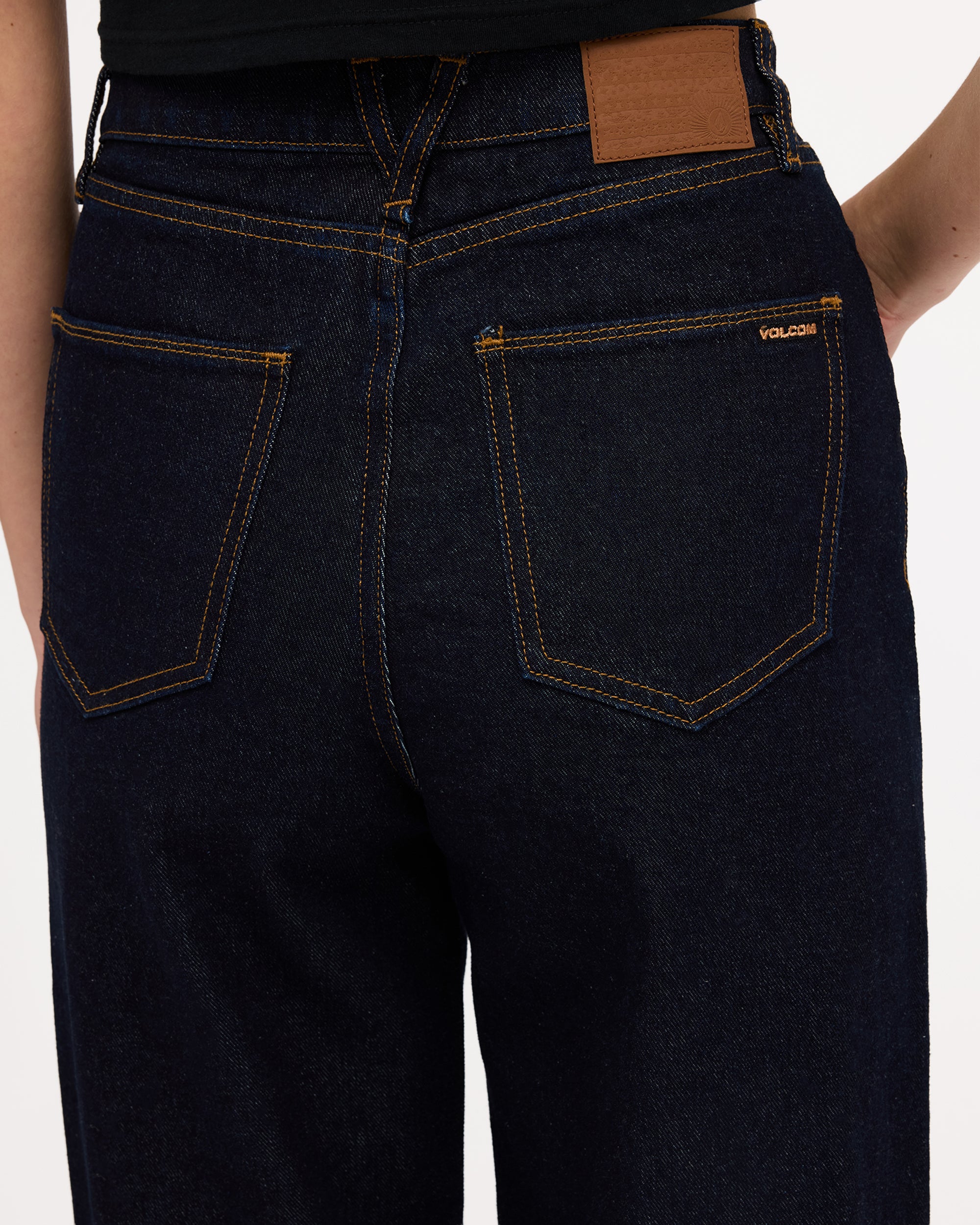 Womens Stoned BF High Rise Denim Jeans
