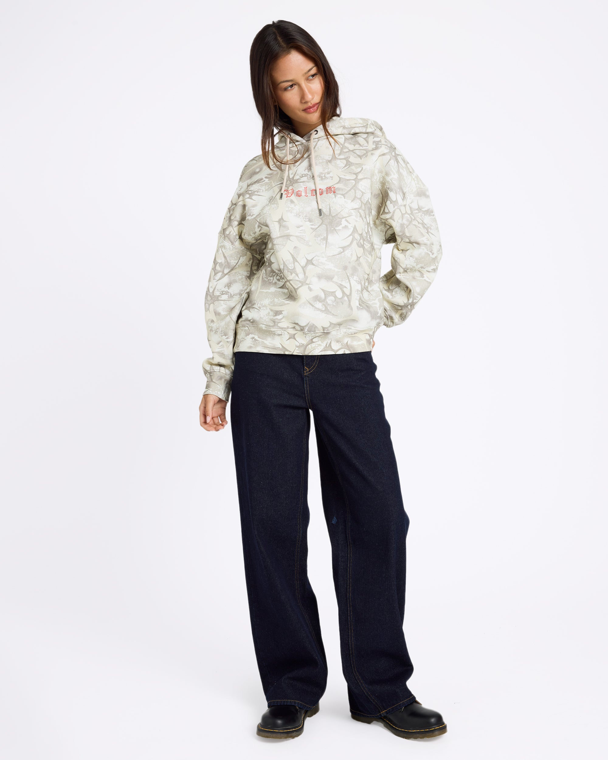 Womens Shadowed Pullover Hoodie
