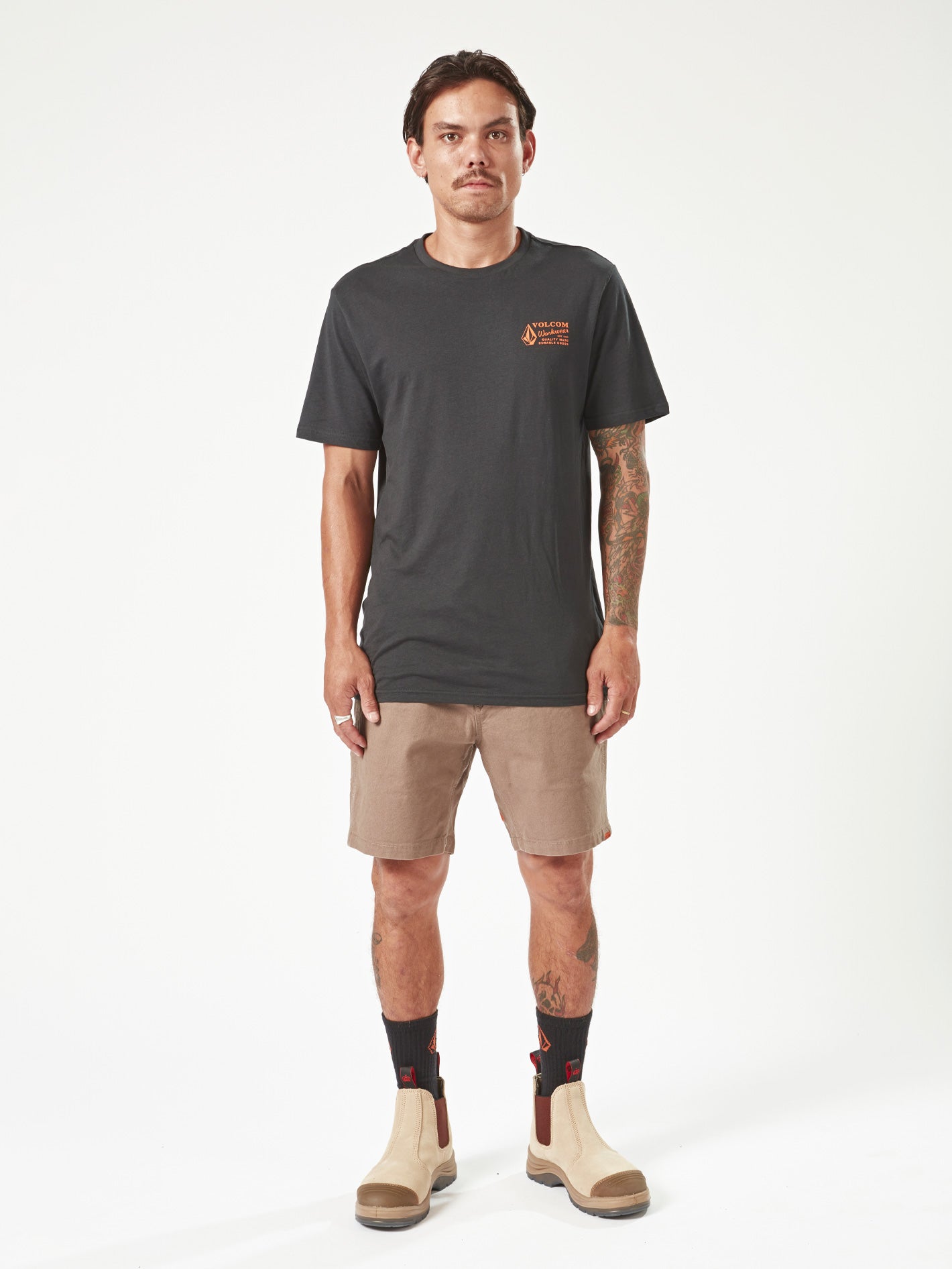 Volcom Workwear Caliper Elastic Waist Short 17"
