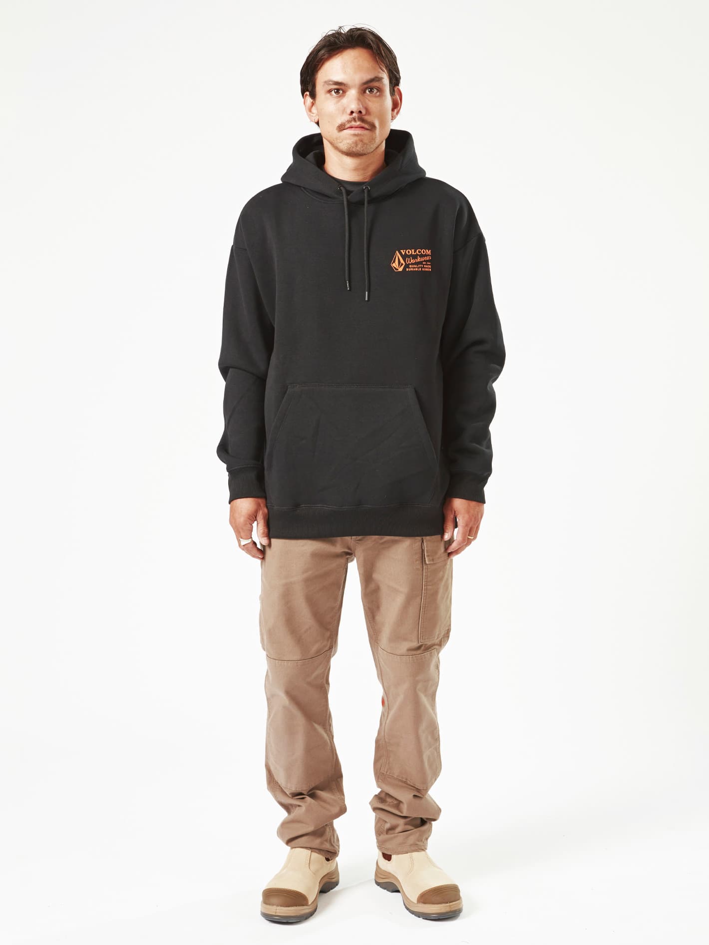 Mens Volcom Workwear Pullover Fleece