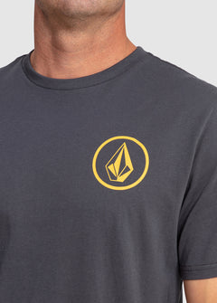 Mini Circle Stone Short Sleeve T-Shirt - Asphalt Black (A4302301_ASB) [2]