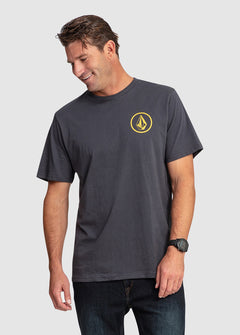 Mini Circle Stone Short Sleeve T-Shirt - Asphalt Black (A4302301_ASB) [F]