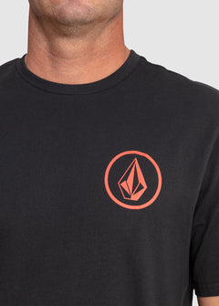 Mini Circle Stone Short Sleeve T-Shirt - Black (A4302301_BLK) [2]