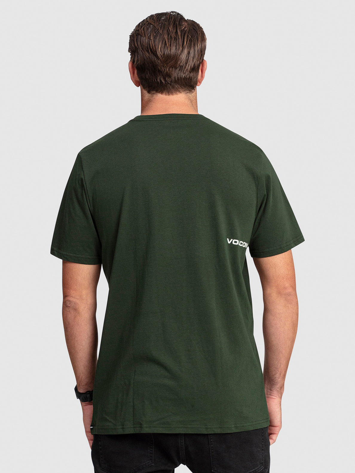 Mini Circle Stone Short Sleeve T-Shirt - Dark Green (A4302301_DKG) [B]