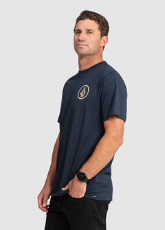 Mini Circle Stone Short Sleeve T-Shirt - Navy (A4302301_NVY) [1]