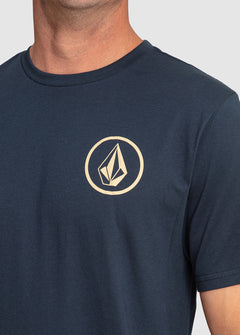 Mini Circle Stone Short Sleeve T-Shirt - Navy (A4302301_NVY) [2]