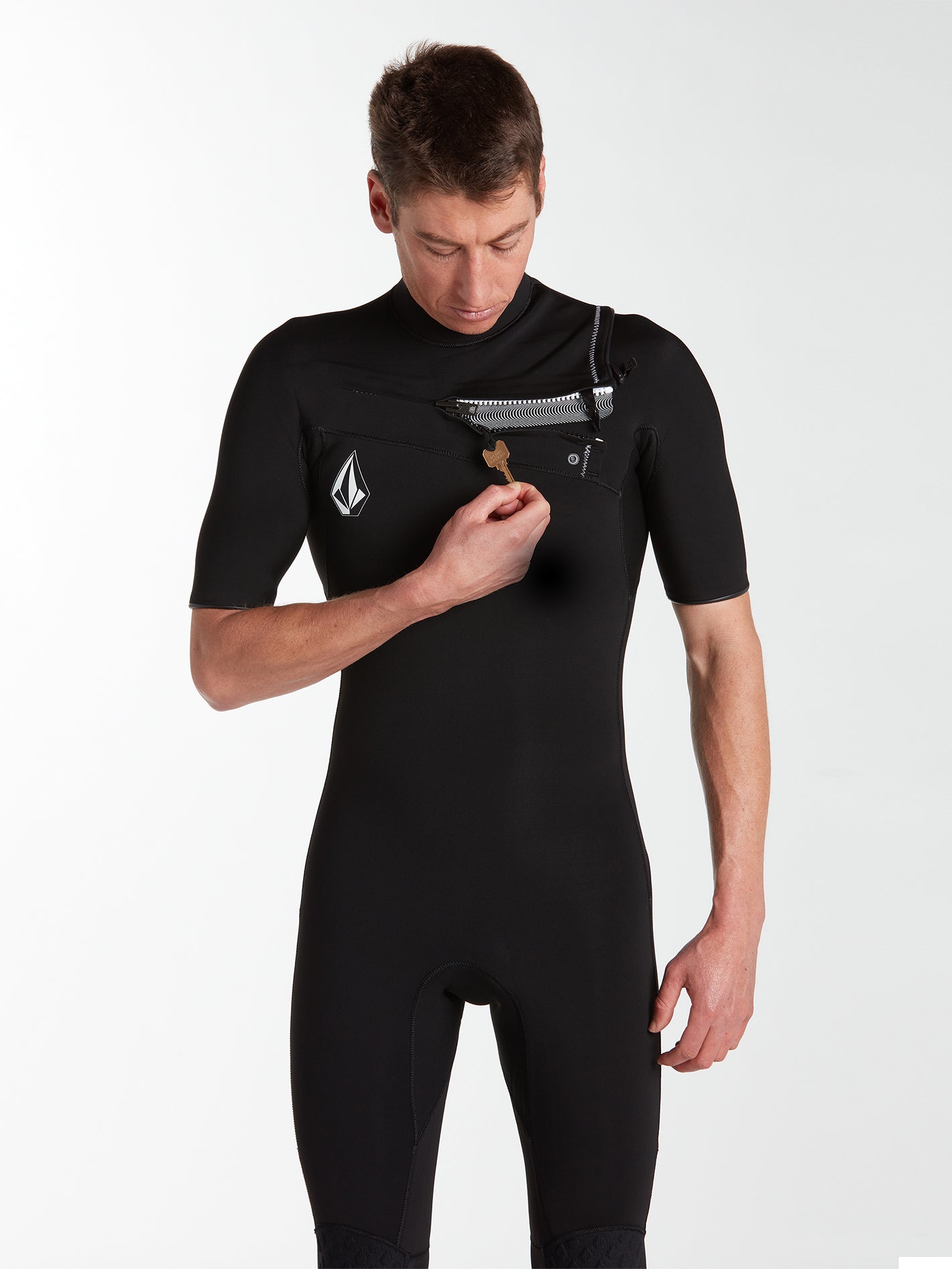 Modulator 2/2MM Short Arm Chest Zip Wetsuit
