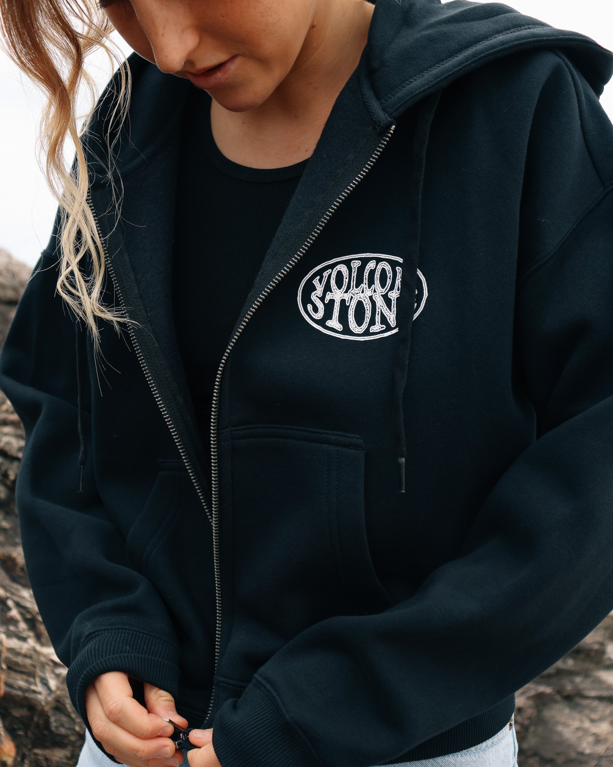 Womens Get Up Zip Up Hoodie