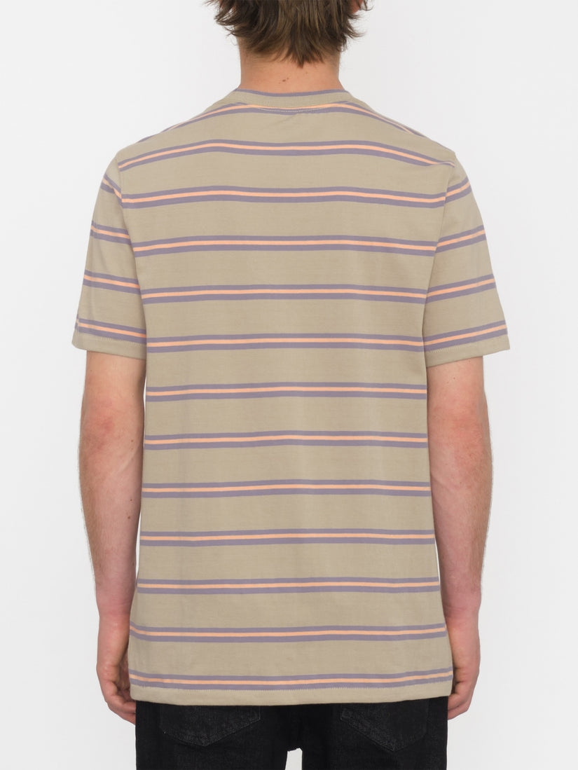 Volcom Entertainment Hockey Dad Crew Short Sleeve Shirt - Light Khaki