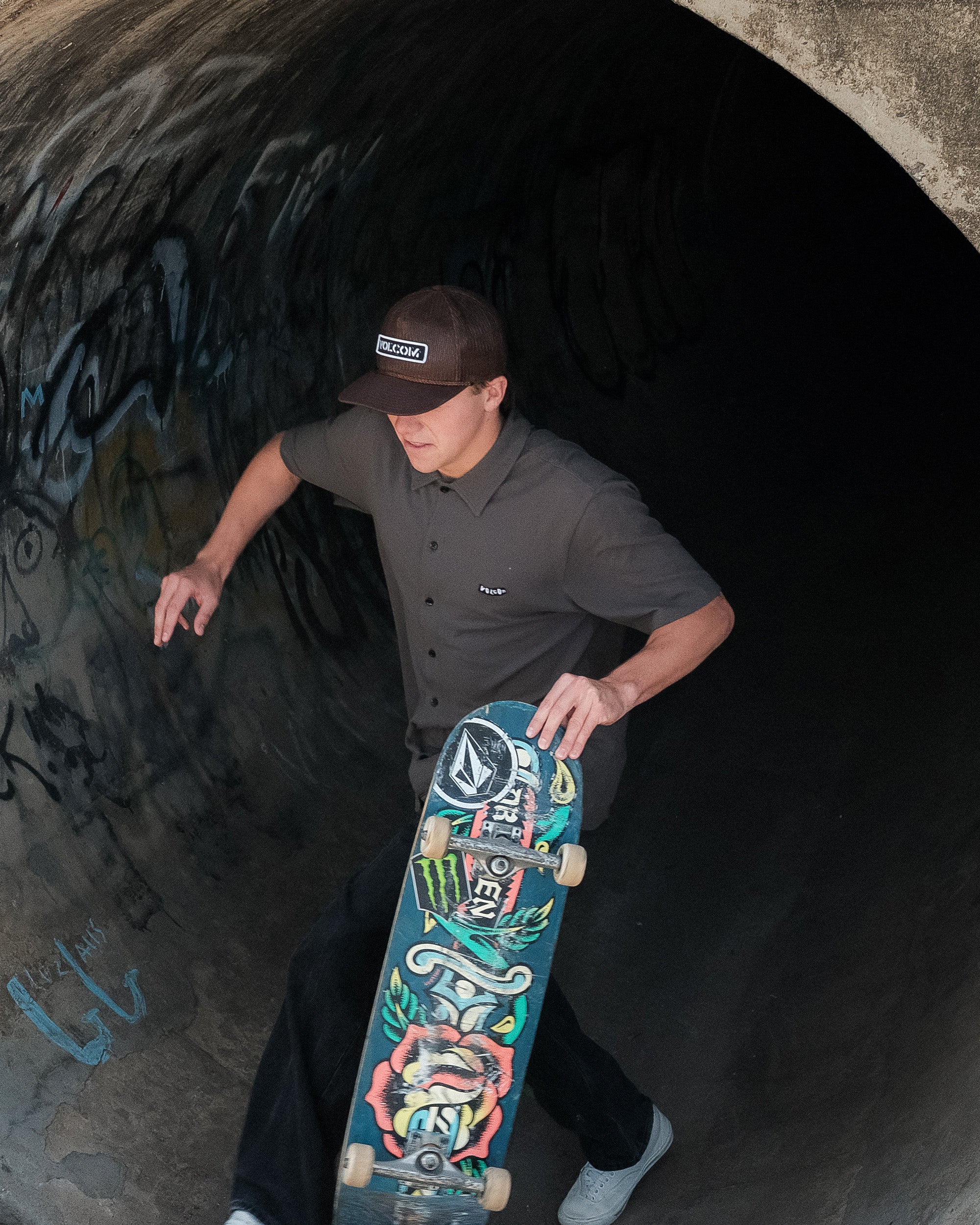 Mens Chavo Button Short Sleeve Shirt