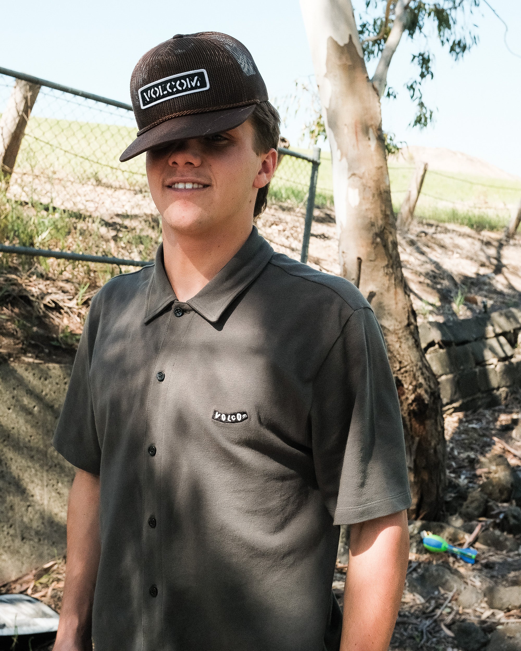 Mens Chavo Button Short Sleeve Shirt