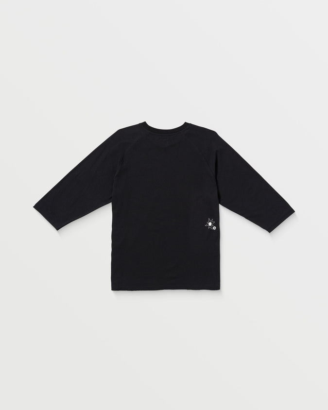 Tokyo True Sense Knit Long Sleeve Top - Black